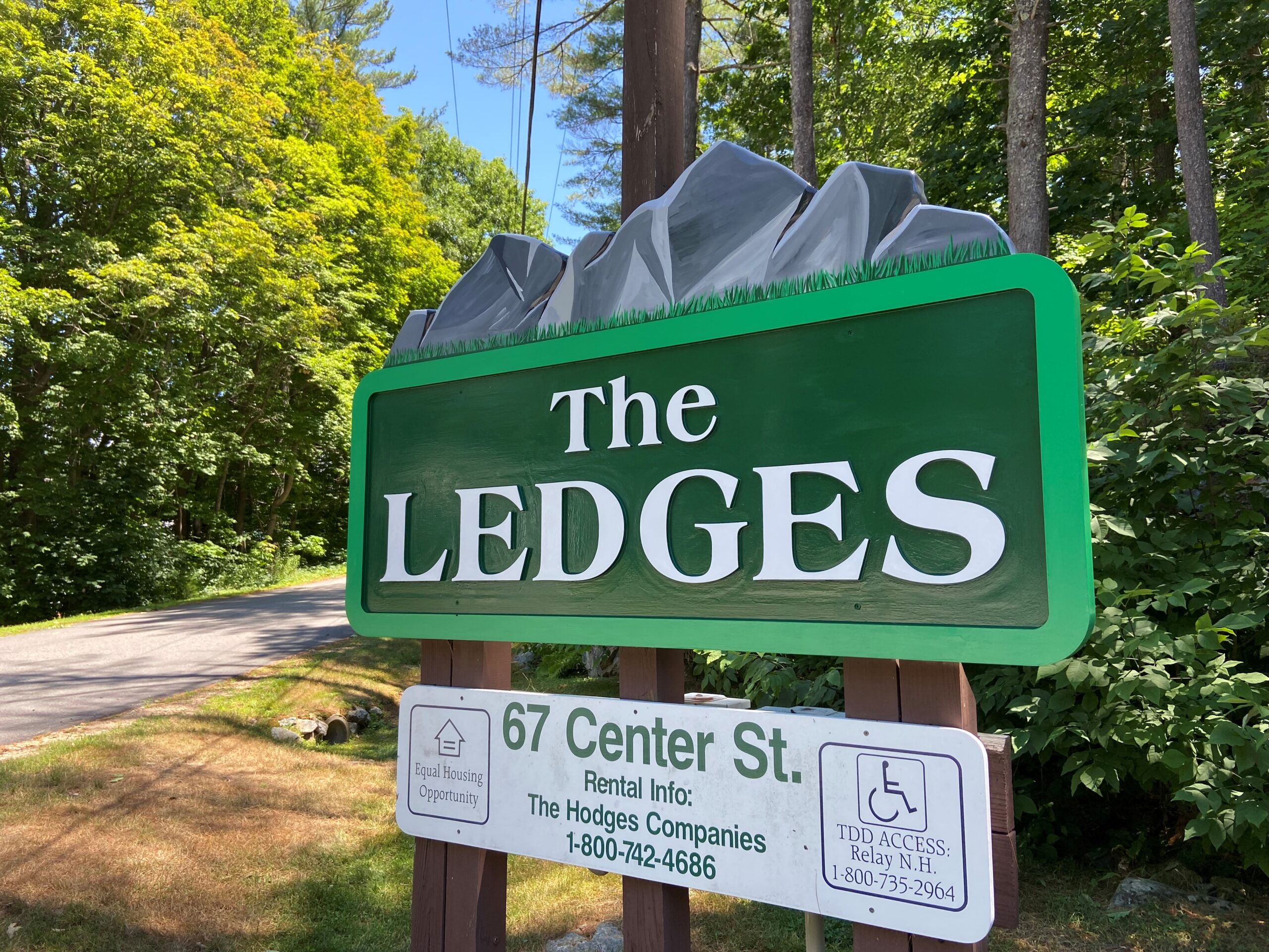 The Ledges sign